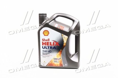 5л Helix Ultra 5W-40 масло синт. API SM/CF ACEA A3/В3/B4 VW500.00/502.00/505.00, /BMW LL-01, Peugeot-Citroen 98, PSA E, MB229.5/229.3, RN 0710, Fiat - 9.55535Z2 SHELL 550052838