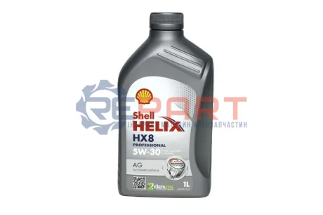 Масло двигателя 1L Shell Helix HX8 Pro AG 5W30 1L (API SP ILSAC GF 6-A ACEA A5/B5 GM dexos1-Gen2 FCA MS-13340 Ford WSS M2C946-B1) SHELL 550054287