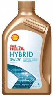 Олива двигуна 1L Helix Hybrid 0W-20 SHELL 550056722 (фото 1)