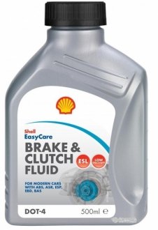 0,5л Brake Clutch fluid DOT4 ESL тормозов. жидкость (DOT-4) SHELL AT59H