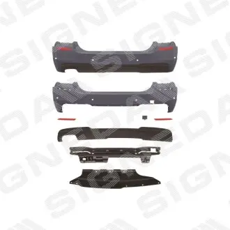 ЗАДНІЙ БАМПЕР | BMW 5 (F10/F11), 10 - 16 Signeda PBM04066SET Купити в Україні