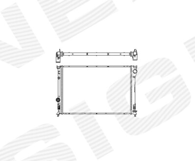 Радіатор охолодження двигуна Signeda RA13157 (фото 1)