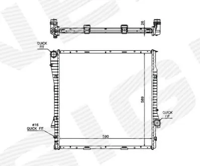 Фото РАДИАТОР Signeda (RA60787Q) изображение 1