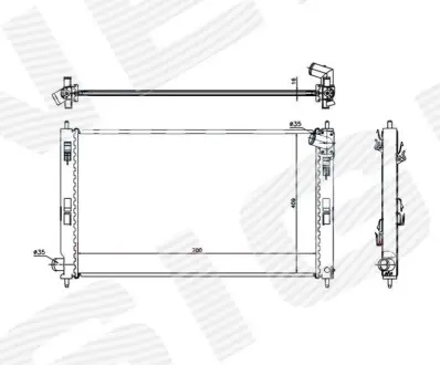 Фото РАДИАТОР Signeda (RA628952Q) изображение 1