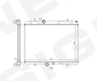 РАДІАТОР | CITROEN XSARA PICASSO (N68), 04 - 10 Signeda RA63606Q Купити в Україні