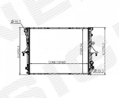 РАДІАТОР | PORSCHE CAYENNE, 02 - 10 Signeda RA65276Q Купити в Україні