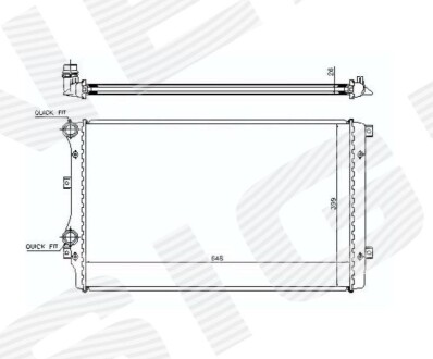 Радіатор Signeda RA65280