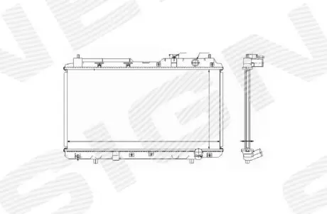 РАДІАТОР | HONDA CR-V, 97 - 02 Signeda RA68101A Купити в Україні