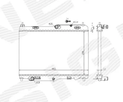 Фото Радіатор Signeda (RA69233Q) зображення 1
