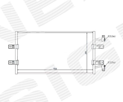 Радіатор кондиціонера Signeda RC940119