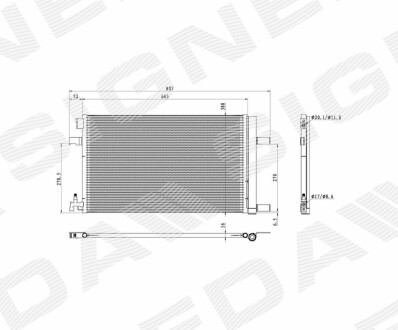 Радіатор кондиціонера Signeda RC940135