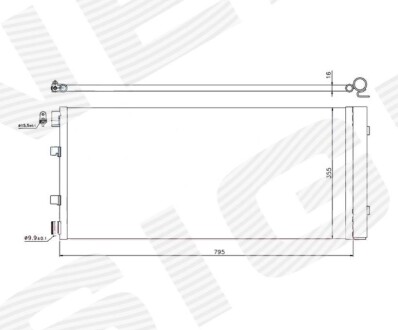 РАДИАТОР КОНДИЦИОНЕРА Signeda RC940158Q (фото 1)