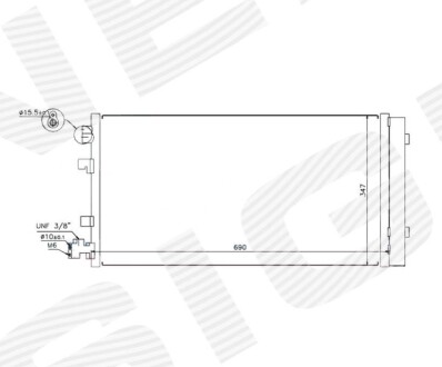 РАДИАТОР КОНДИЦИОНЕРА Signeda RC940160