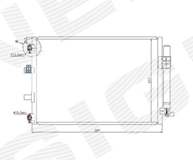 Радіатор кондиціонера Signeda RC940222