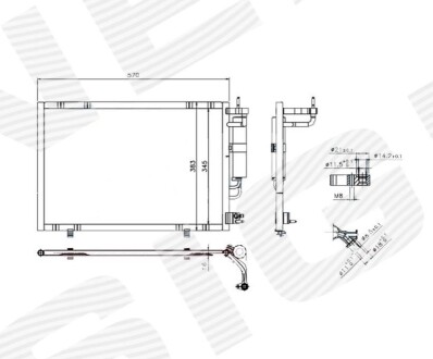 Радіатор кондиціонера Signeda RC940277