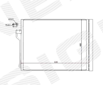 РАДИАТОР КОНДИЦИОНЕРА Signeda RC940288 (фото 1)