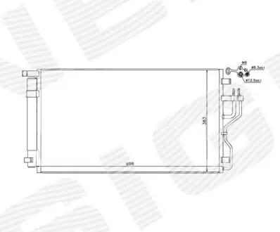 Фото Радіатор кондиціонера Signeda (RC940351) зображення 1