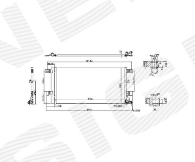 РАДИАТОР КОНДИЦИОНЕРА Signeda RC941076B (фото 1)