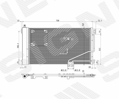 РАДИАТОР КОНДИЦИОНЕРА Signeda RC94545 (фото 1)