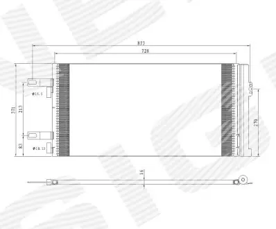 Фото Радіатор кондиціонера Signeda (RC949855) зображення 1