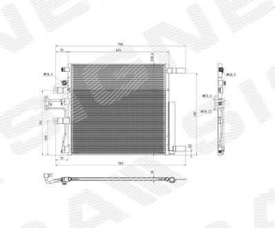 Радіатор кондиціонера Signeda RDG39061A (фото 1)