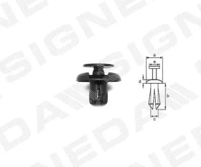 ПЛАСТМАСОВІ КРІПЛЕННЯ | BMW 2 ACTIVE/GRAND TOURER (F45/46), 14 - Signeda T115810 Купити в Україні