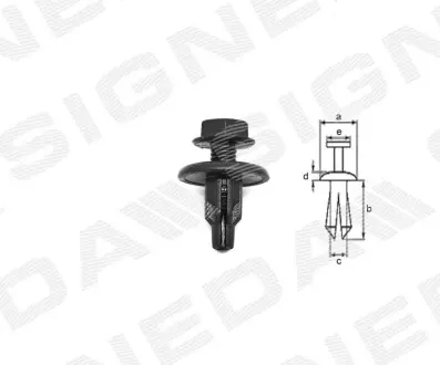 ПЛАСТМАСОВІ КРІПЛЕННЯ | PLASTIC CLIPS Signeda T119410 Купити в Україні