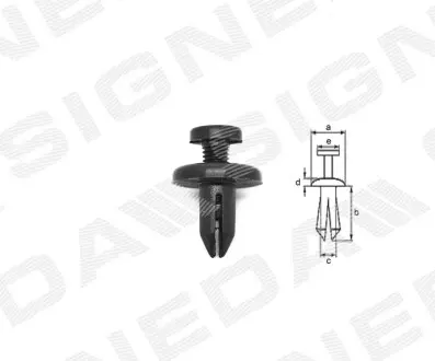 ПЛАСТМАСОВІ КРІПЛЕННЯ | CHEVROLET CAPTIVA (KLAC), 05.06 - 07.11 Signeda T152410 Купити в Україні