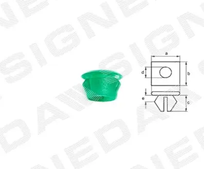 ПЛАСТМАСОВІ КРІПЛЕННЯ | BMW 3 (E46) COUPE/CABRIO, 05.99 - 03.03 Signeda T208010 Купити в Україні