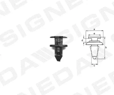 ПЛАСТМАСОВІ КРІПЛЕННЯ | BMW 7 (E32), 10.86 - 09.94 Signeda T86210 Купити в Україні