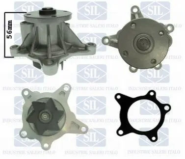 Насос охолоджуючої рідини, з ущільненням HYUNDAI ACCENT IV, CRETA, ELANTRA IV, ELANTRA V, ELANTRA VI, I20 I, I30, I40 I, I40 I CW, IX20, IX35, KONA, SOLARIS, TUCSON, VELOSTER 1.4-2.0 04.04 SIL PA1520
