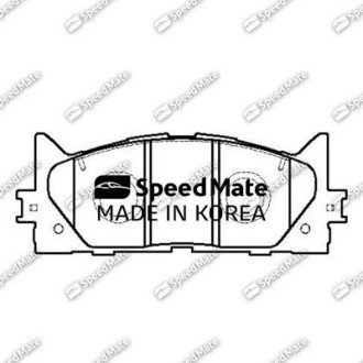 Колодки тормозной диск. TOYOTA Camry (выр-во SPEEDMATE, Korea) SK SPEEDMATE SMBPJ009