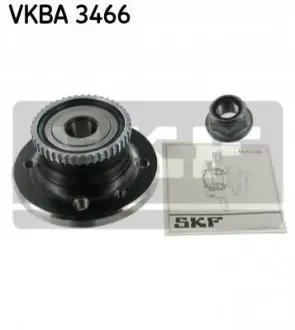Комплект підшипника колеса задн (з кільцем ABS) RENAULT LAGUNA I 1.6-2.2D 09.95-03.01 SKF VKBA3466