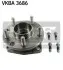 Фото Комплект підшипника колеса задн JAGUAR X-TYPE I 2.0D-3.0 06.01-12.09 SKF (VKBA3686) зображення 1