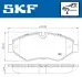 Фото Колодки тормозні (передні) MB Sprinter (906,907,910)/VW Crafter 06-/MB Vito (W639) 03-/(W447) 14 SKF (VKBP80006) зображення 4