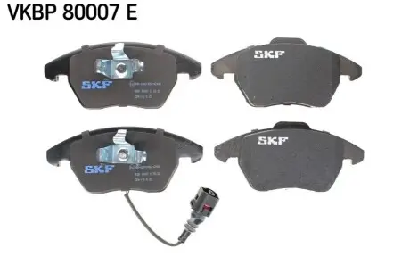 Комплект гальмівних колодок (передніх) VW Caddy 03- (з датчиком) SKF VKBP80007E Купити в Україні