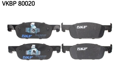 Колодки тормозные дисковые (комплект 4 шт.)) SKF VKBP 80020