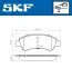 Фото Колодки тормозные дисковые (комплект 4 шт.)) SKF (VKBP 80040) изображение 2