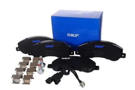 Колодки гальмівні (передні) Ford Transit 2.2-2.4TDCi 06-14 (з датчиками) SKF VKBP80091E Купити в Україні