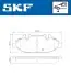 Фото Колодки гальмівні (передні) MB Vito (W639) 03 SKF (VKBP80206E) зображення 6