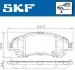 Фото Колодки гальмівні (передні) Suzuki SX4/ Vitara 1.4 T/1.6 14 SKF (VKBP80239A) зображення 2