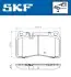 Фото Колодки гальмівні (передні) VW Touareg 2.5-4.2 TDI/FSI 02- (Brembo) SKF (VKBP80312) зображення 2