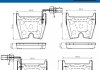 Колодки гальмівні (передні) Audi A4/A5/A6/VW Phaeton 02-17 (Brembo) (з датчиком) (95.5x74.4x16.3) SKF VKBP80369E (фото 2)