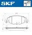 Колодки гальмівні (передні) Citroen С5 01- (+датчики) SKF (VKBP80447E) зображення 2