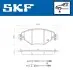 Колодки гальмівні (передні) Citroen C5 01- (Bosch) (з датчиком) SKF (VKBP80463E) зображення 2