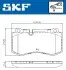 Фото Колодки гальмівні (передні) MB (W211/W221) 2.1-5.5 05-13 SKF (VKBP80549) зображення 2