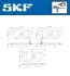 Фото Колодки гальмівні (передні) Toyota Corolla 01-08/Prius 00-04/Yaris 99-05 SKF (VKBP80641A) зображення 2