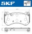 Колодки тормозные (передние) Audi A6 08-18/A7 13-18 (Brembo) (с датчиком) SKF VKBP80643E (фото 2)