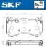 Колодки гальмівні (передні) Audi A6 08-18/A7 13-18 (Brembo) (з датчиком) SKF (VKBP80643E) зображення 2