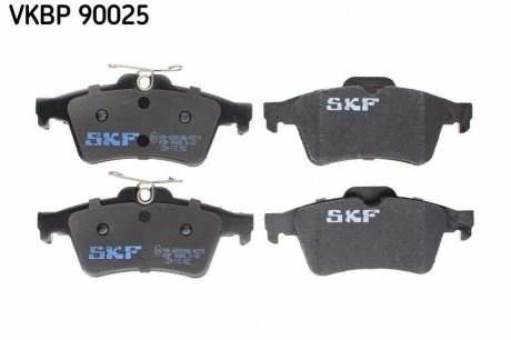 Комплект тормозных колодок (задних) Ford Connect 02- SKF VKBP90025 (фото 1)